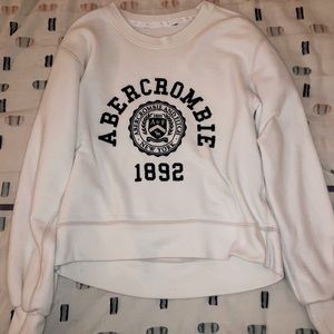 Women’s white sweater, size S, Abercrombie and Fitch